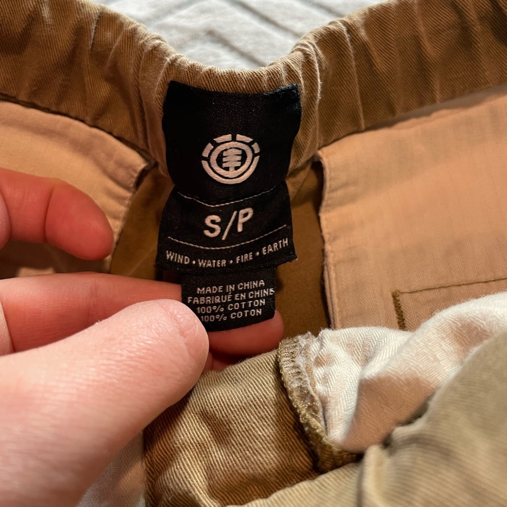 Element Men’s Drawstring Shorts, Tan, Size Small - Picture 3 of 9